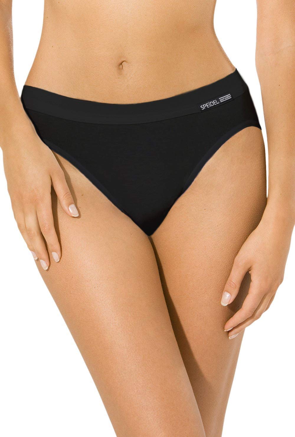 5er Pack Jazzpants Sport Edition Slip Damen Bio Baumwolle Farbe schwarz Grössen 46, 46