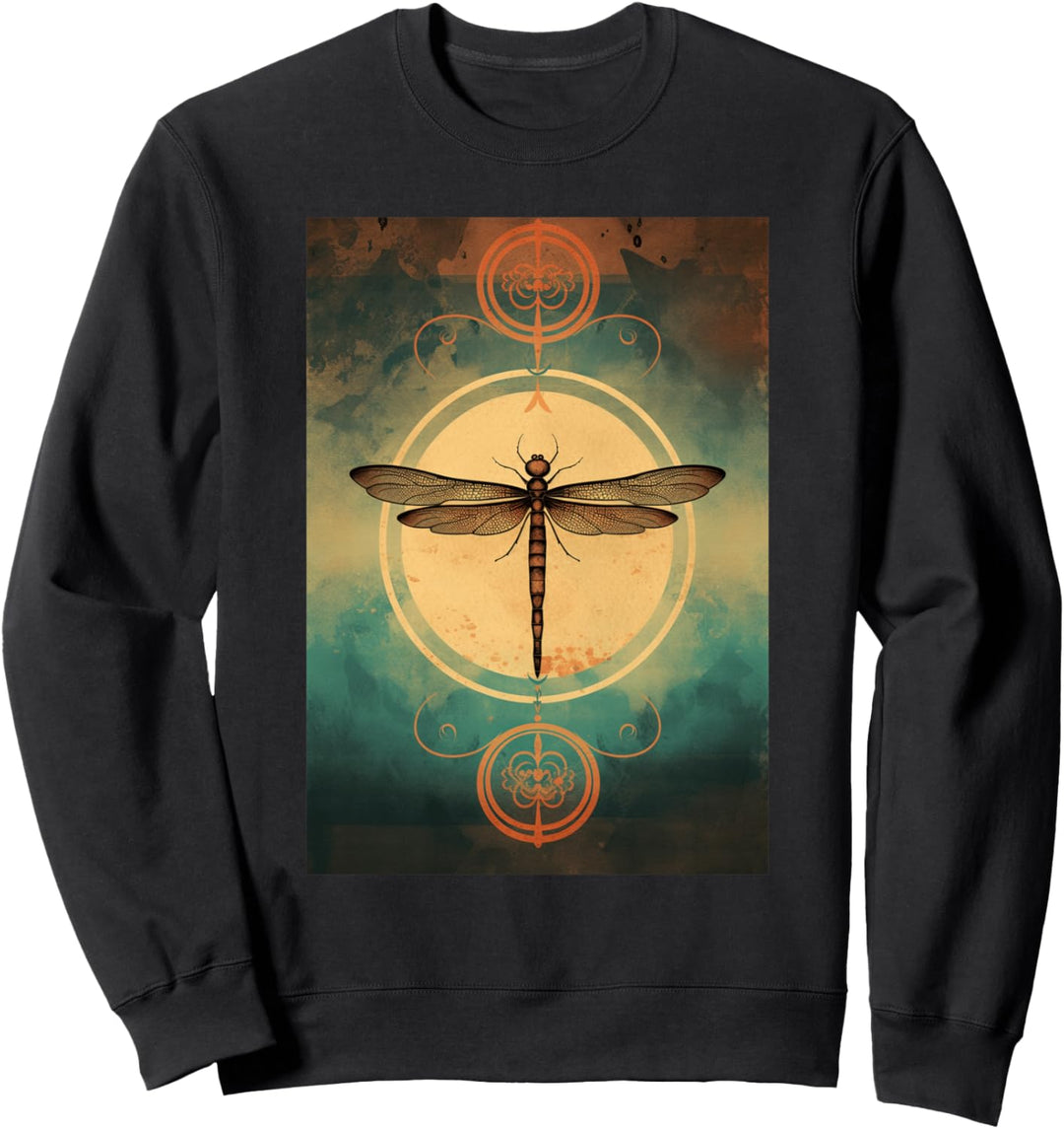 Zen Circle Japanische Libelle Sonne Yoga Sweatshirt