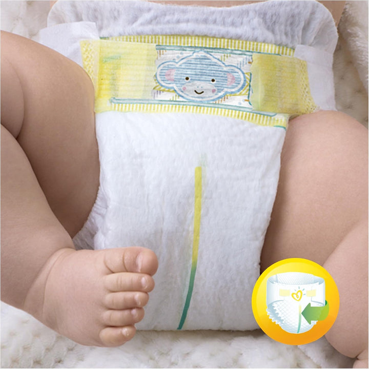 Pampers Premium Protection New Baby Grösse 1, 44 Windeln, 2-5 kg Grösse 1 (44 Stück), Grösse 1 (44 S