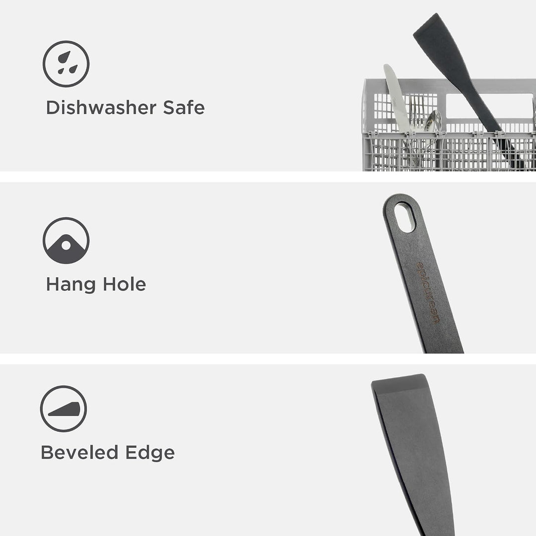 Epicurean Kitchen Series Kochutensilien, abgewinkelter Pfannenwender, Schiefer Angled Turner Slate,