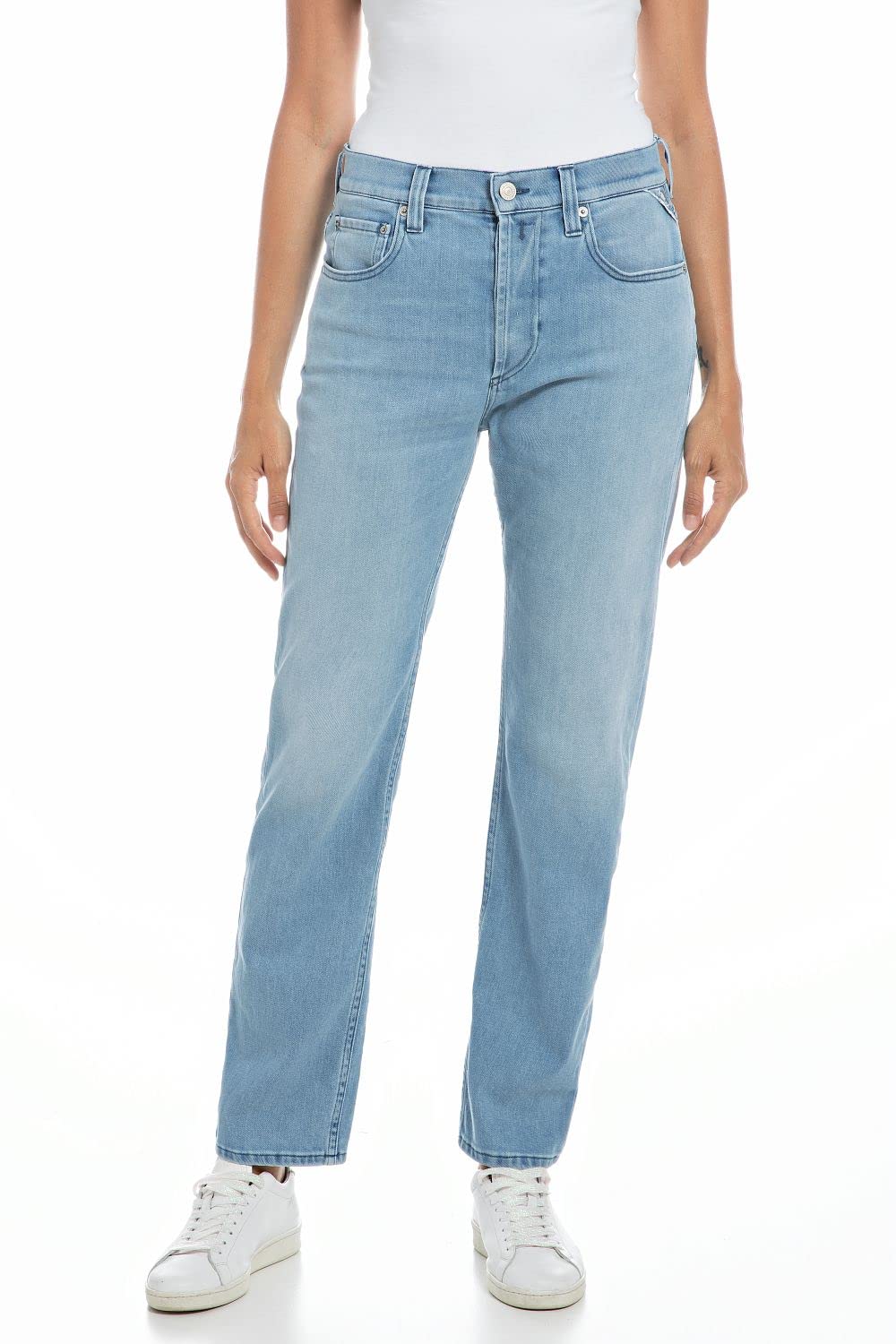 REPLAY Damen Maijke Straight Jeans 29W / 30L 010 Light Blue, 29W / 30L 010 Light Blue