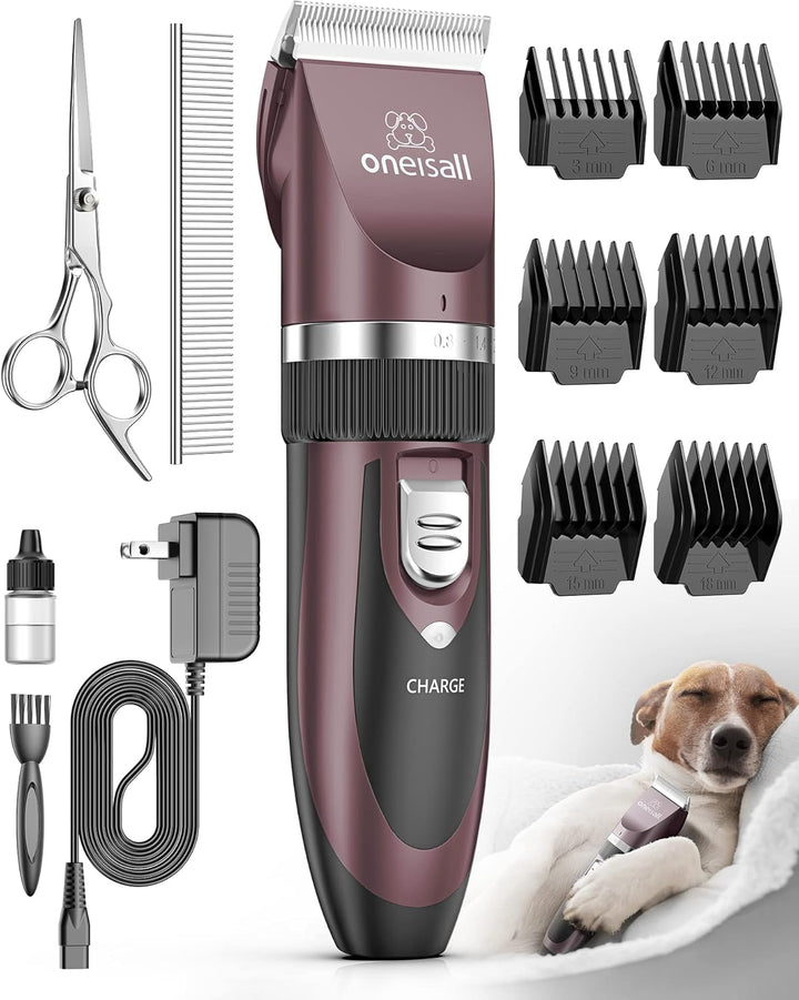 oneisall Leise Hundeschermaschine (Rosa)