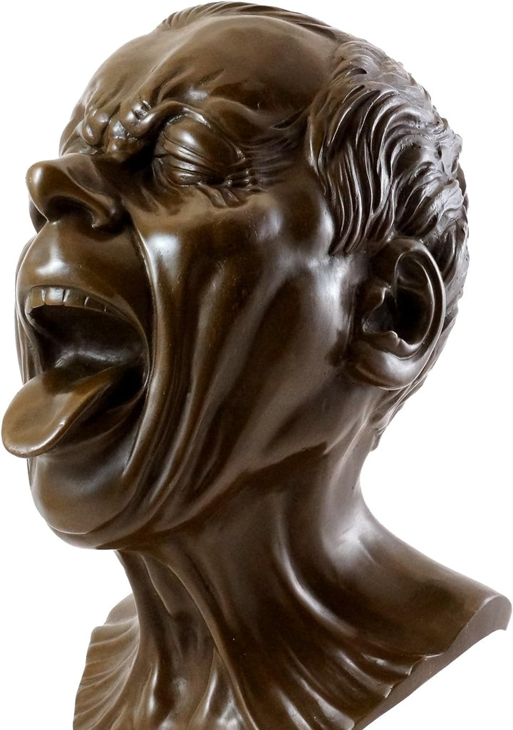 Kunst &amp; Ambiente - Bronzefigur - Studienkopf mit herausgestreckter Zunge - Franz Xaver Messerschmidt