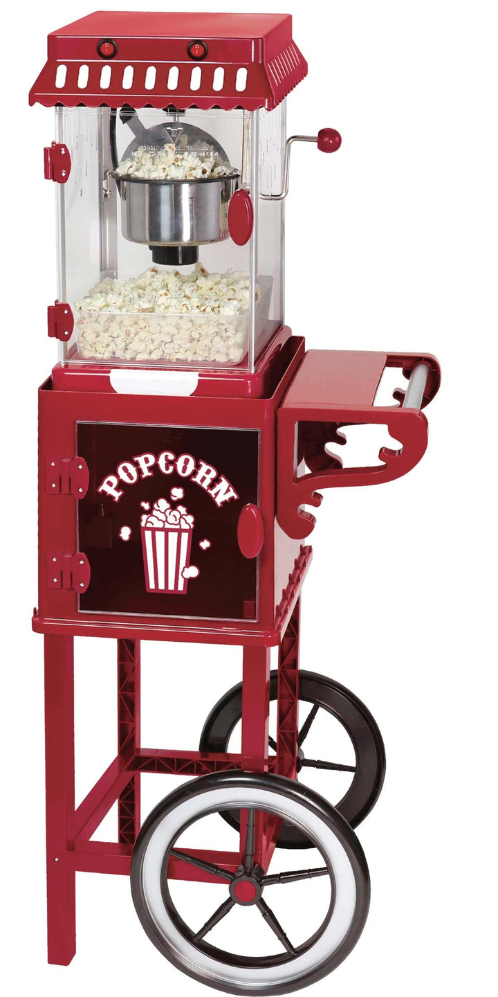 Retro XXL Popcorn-Maschine mit Wagen 1,15 Meter hoch Grosser Popcorn-Maker Epiq 80001270 - Ein Hingu