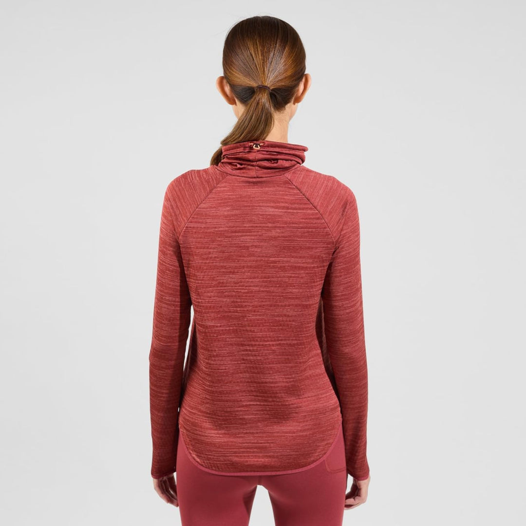 Odlo Damen Run Easy Warm_313611 Shirt XS Spiced Apple Melange, XS Spiced Apple Melange