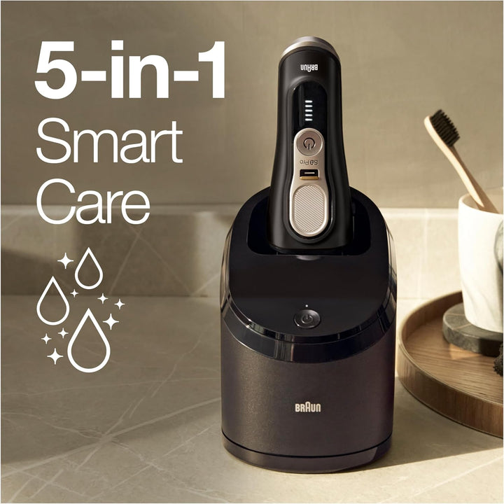 Braun Series 9 Pro Premium Rasierer Herren mit 4+1 Scherkopf, Elektrorasierer mit ProLift Trimmer, 5