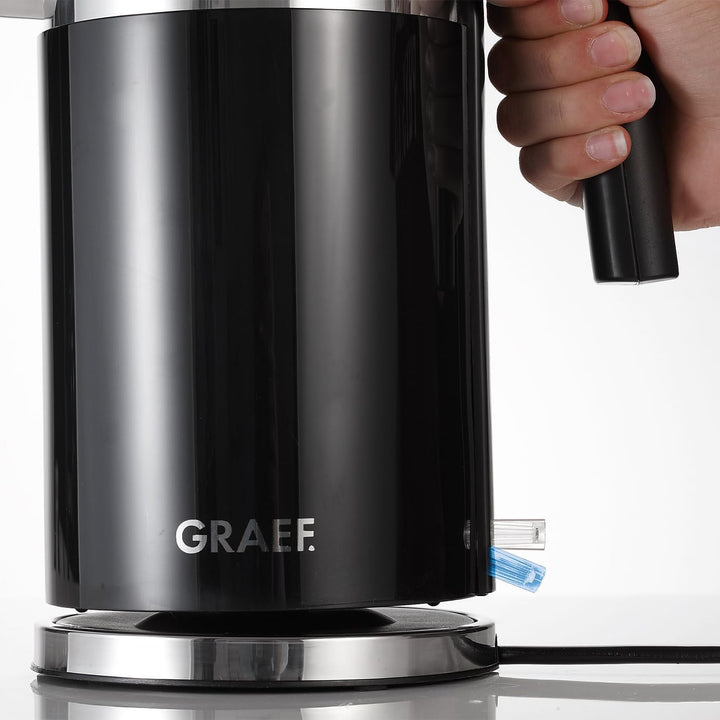 Graef Edelstahl Wasserkocher WK 62 Acryl, schwarz Single