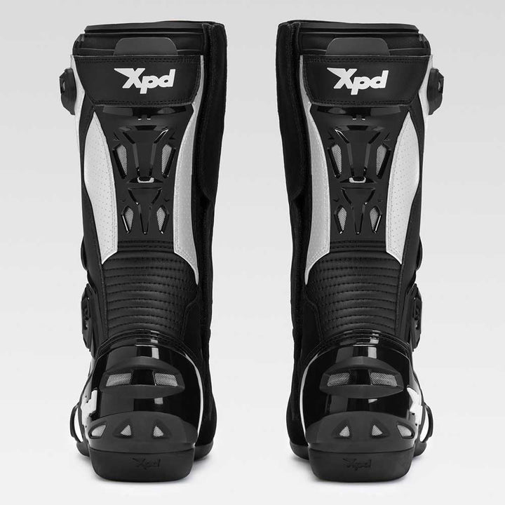 XPD XP6-S Motorrad Stiefel, schwarz/weiss, 39 39 EU Schwarz Weiss, 39 EU Schwarz Weiss