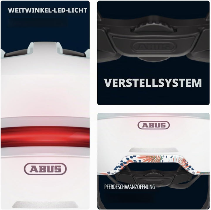 ABUS Urban Helm HUD-Y - mit magnetischem, aufladbarem LED-Rücklicht &amp; Magnetverschluss - cooler Fahr