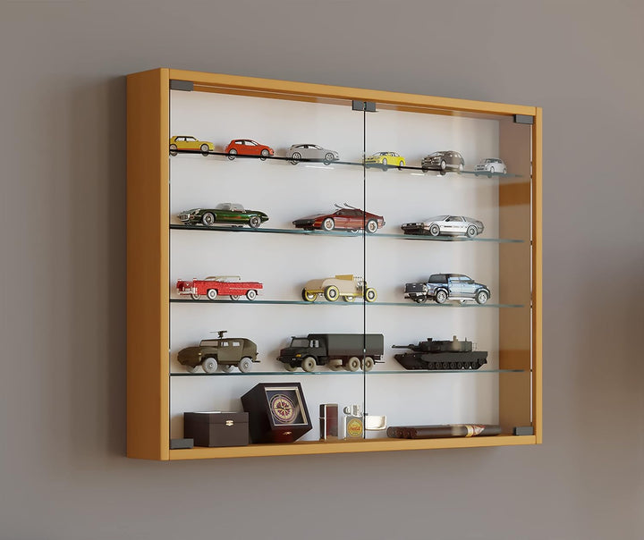 VCM 912949 Vitrine Sammelvitrine Wandvitrine Wand Schrank Regal Hängeregal Hängevitrine Holz Buche 6