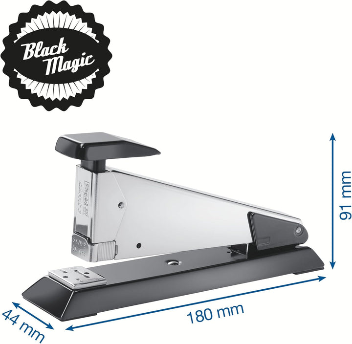 Rapid 23305700 Heftgerät (50 Blatt, Hochwertiger Stahl, Gummifüsse, K2) black magic, black magic