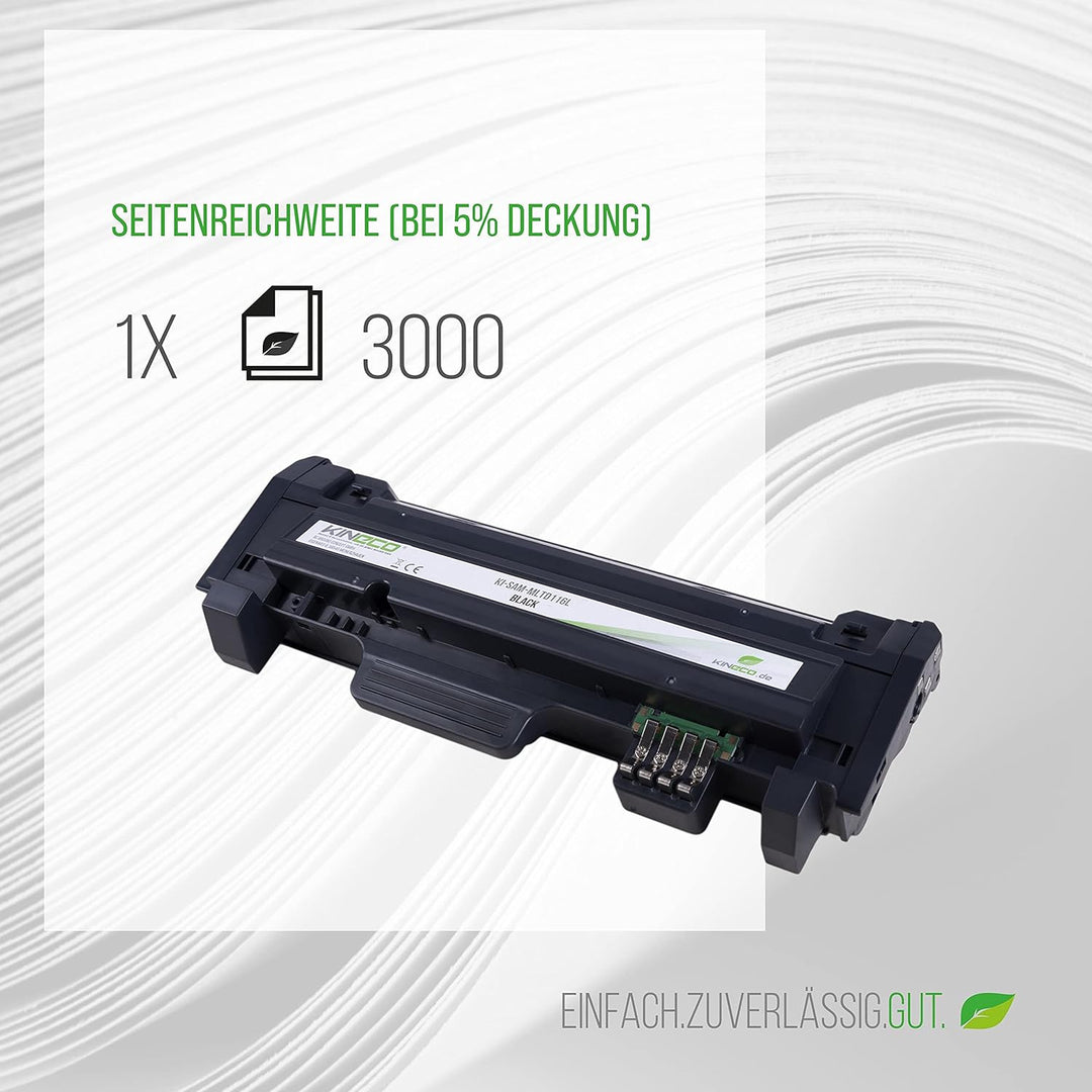 Kineco 2X Toner ersetzt MLT-D116L Doppelpack für Samsung Xpress M2675FN M2875FD