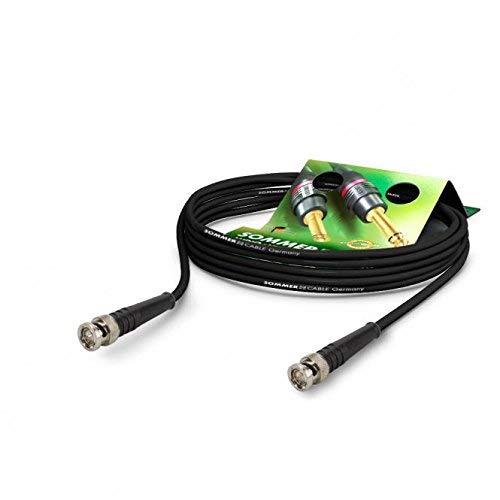SOMMER CABLE Video-Patchkabel 6G-SDI / 4K SC-Vector 0.8/3.7, BNC 0.8/3.7-6G Hicon, schwarz (60m), 60