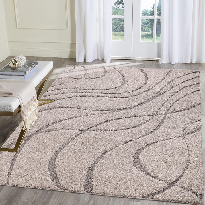 SANAT Wohnzimmer Teppich - Luxus Shaggy Nicht-schuppend Teppich, Wohnzimmer Schlafzimmer Esszimmer E