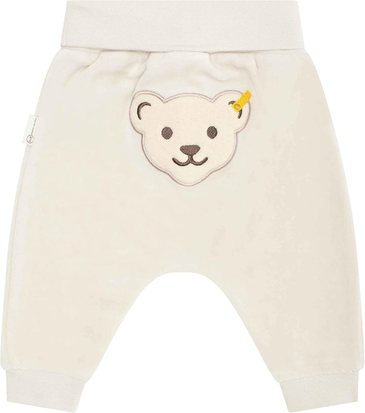 Steiff Unisex Baby Basic Jogginghose mit Beinbündchen Lässige Hose 68 Wind Chime, 68 Wind Chime
