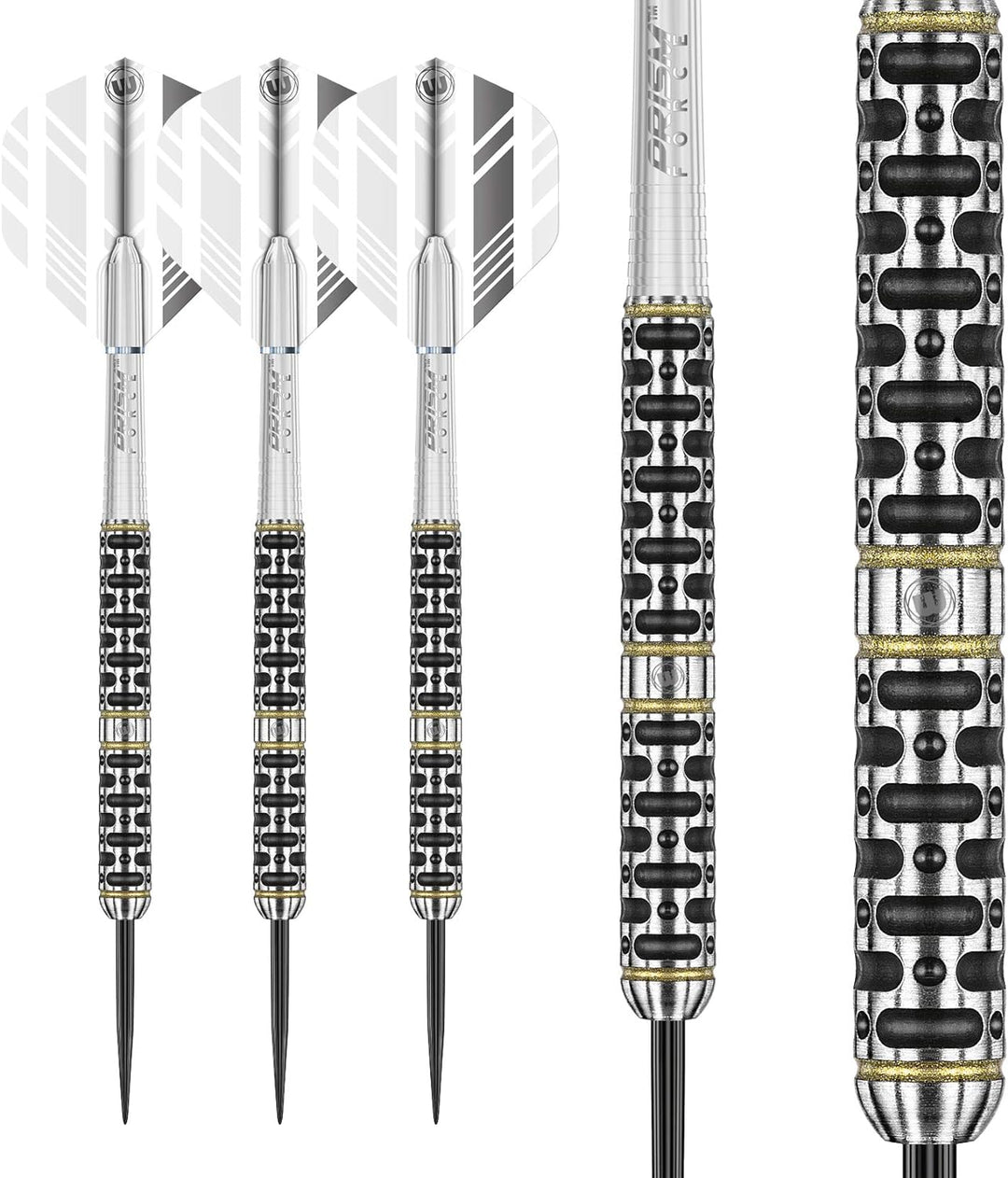 WINMAU Steve Brown 24 Gram Tungsten Darts with Prism Flights and Shafts (Stems)