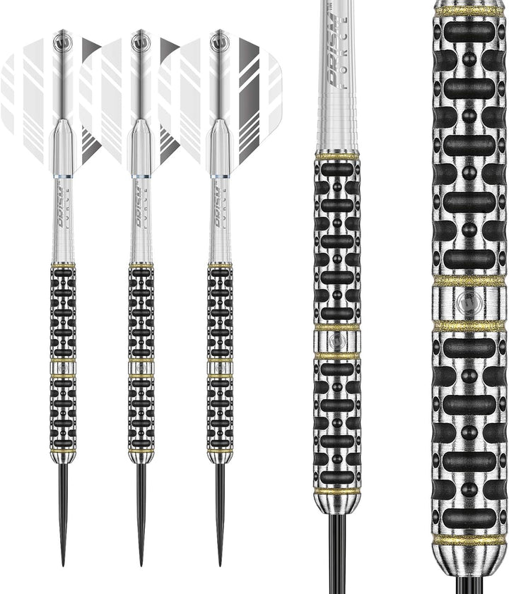 WINMAU Steve Brown 24 Gram Tungsten Darts with Prism Flights and Shafts (Stems)