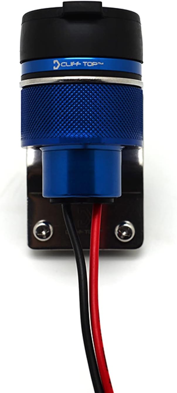 Cliff Top Aluminium 4,6 Ampere Motorrad 22 mm (0,87 ") und 25,4 mm (1") Lenker USB-Ladegerät - Steck