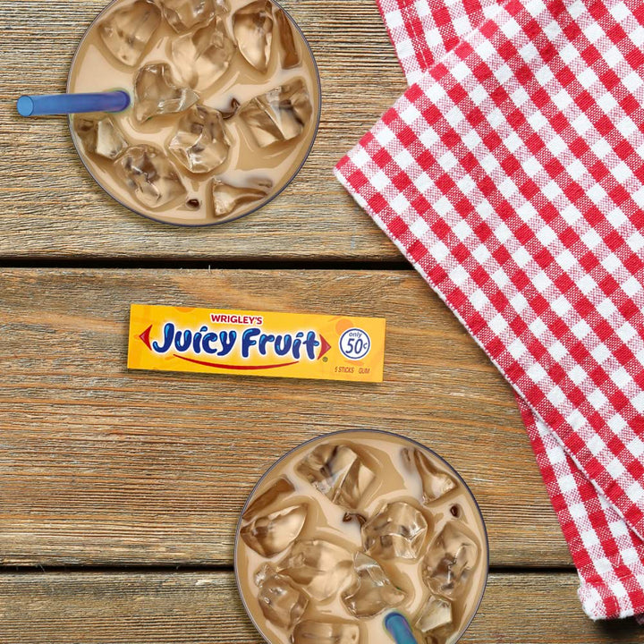 WRIGLEY'S JUICY FRUIT Kaugummi, Grosspackung, 5 Stäbchen (40 Stück)