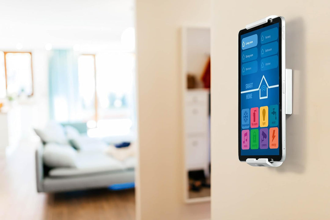 Durable Tablet Wandhalterung (für Tablets 7-13 Zoll, 360° drehbar mit Diebstahlsicherung) weiss