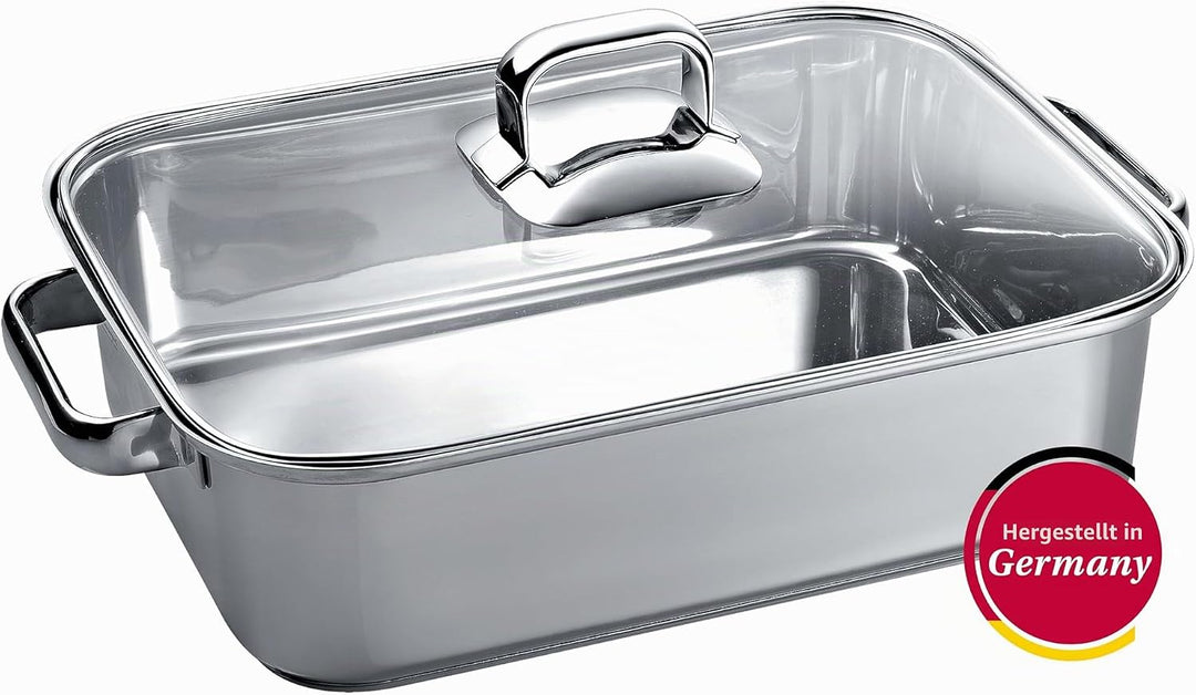 Neff Z9410X1 Backofen und Herdzubehör / Kochfeld / Bräter aus Edelstahl für Induktion, Silber Single