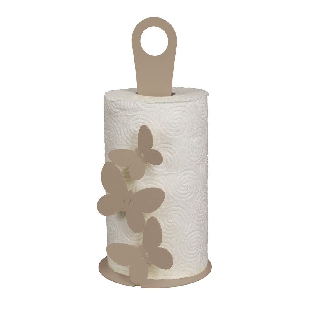 ARTI E MESTIERI Scottex Rollenhalter Küchenpapier Butterfly FARFALLE Sand Beige I Love Kunst & Handw