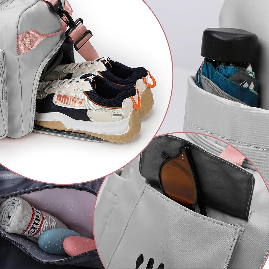 Sporttasche Rucksack 2 in1,Reisetasche Gross,42L Sporttasche für Damen und Herren,Sporttaschen mit S