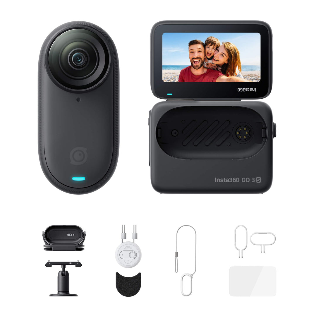 Insta360 GO 3S Action-Bundle - Tragbare 4K Mini-Kamera, Freihand-POVs, Überall anbringbar, Stabilisi