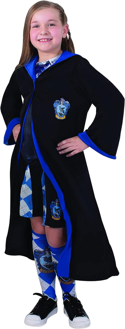 Rubies – Harry Potter offizielles Kleid Ravenclaw – Kinderkostüm – 7 – 10 Jahre – schwarzes Kleid mi