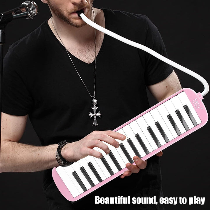 32 Tasten Melodica ABS IRIN Melodica Geeignet für Anfänger Übungstasche Blasmusikinstrument Tastatur