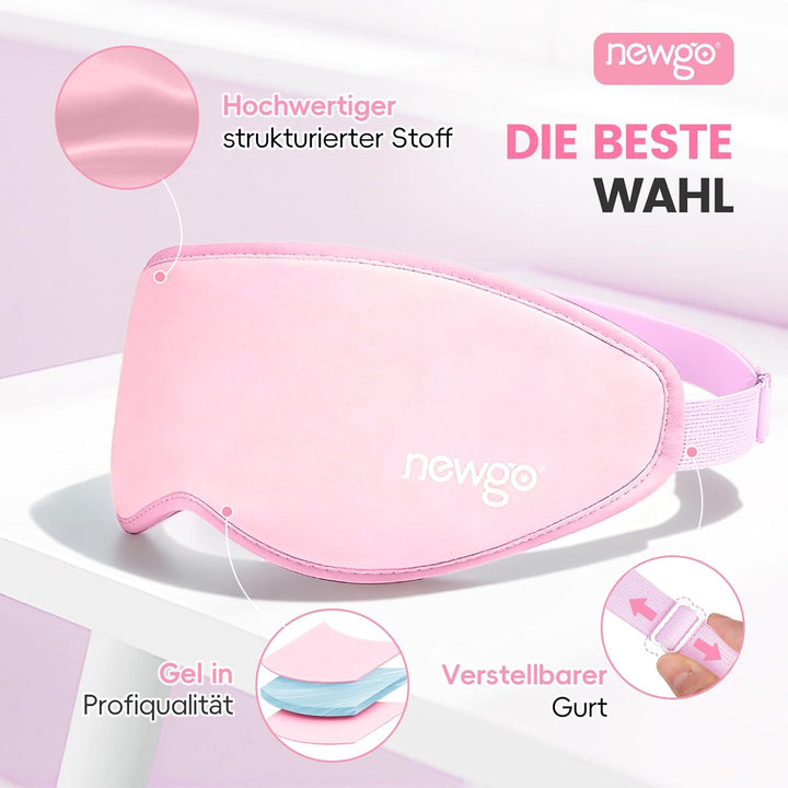 NEWGO 3D Gel-Augenmaske, Kühlende Augenmaske zur Pflege und Erfrischung, bei müden Augen, für kosmet