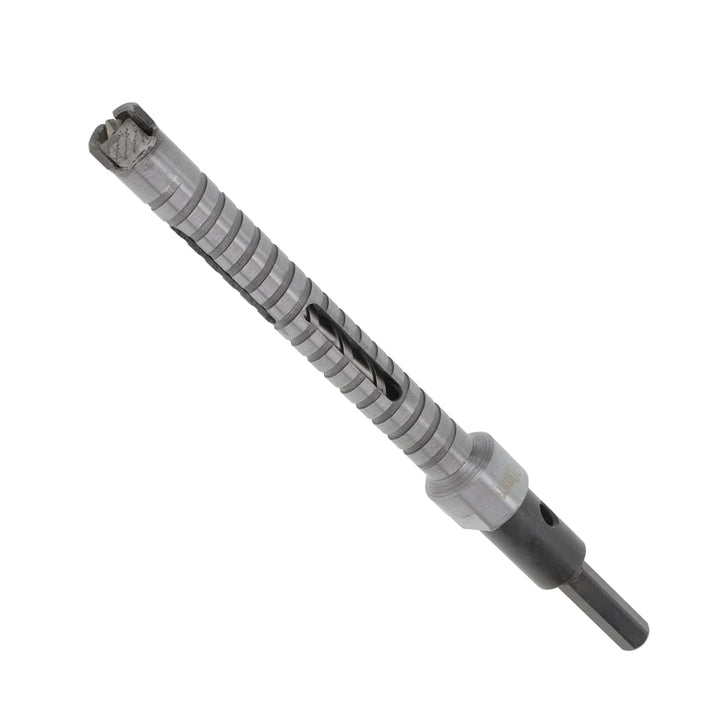 PRODIAMANT Diamant Bohrkrone ø 20mm Nutzlänge 150mm mit 6-Kant Adapter lasergeschweisst für trocken