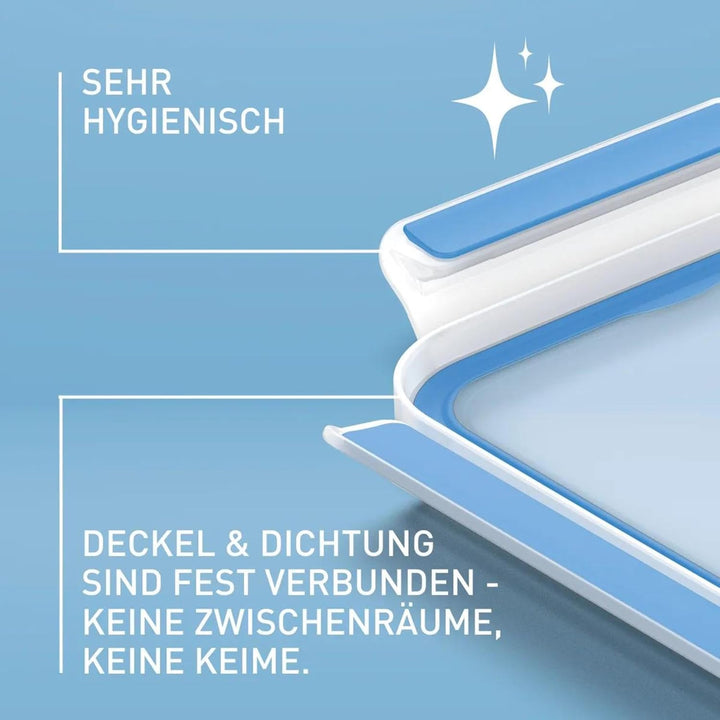 EMSA Clip & Close Frischhaltedose, rechteckig, 10,6 L, Maxiformat, Aufbewahrungsbox, 100 Prozent dic