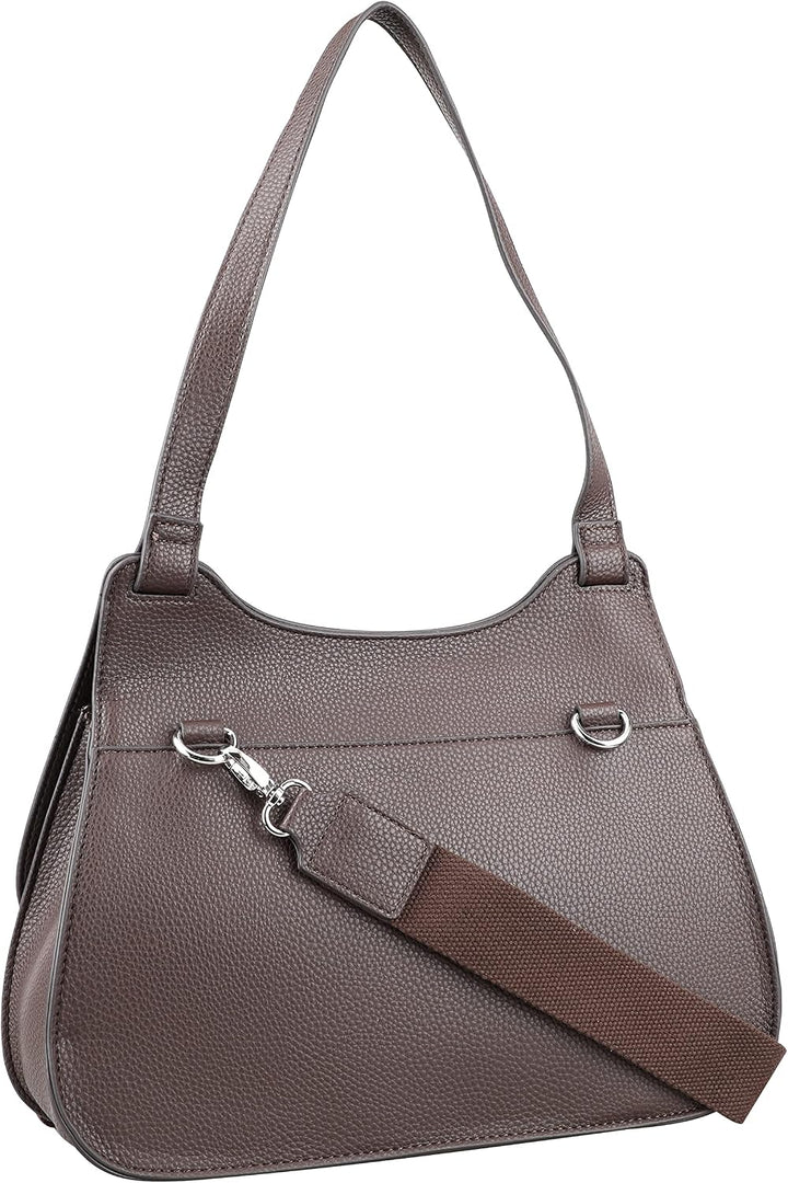 Gerry Weber - paloma handbag mhf Schwarz Farbe:dunkelbraun / Material:polyester,pu, Farbe:dunkelbrau