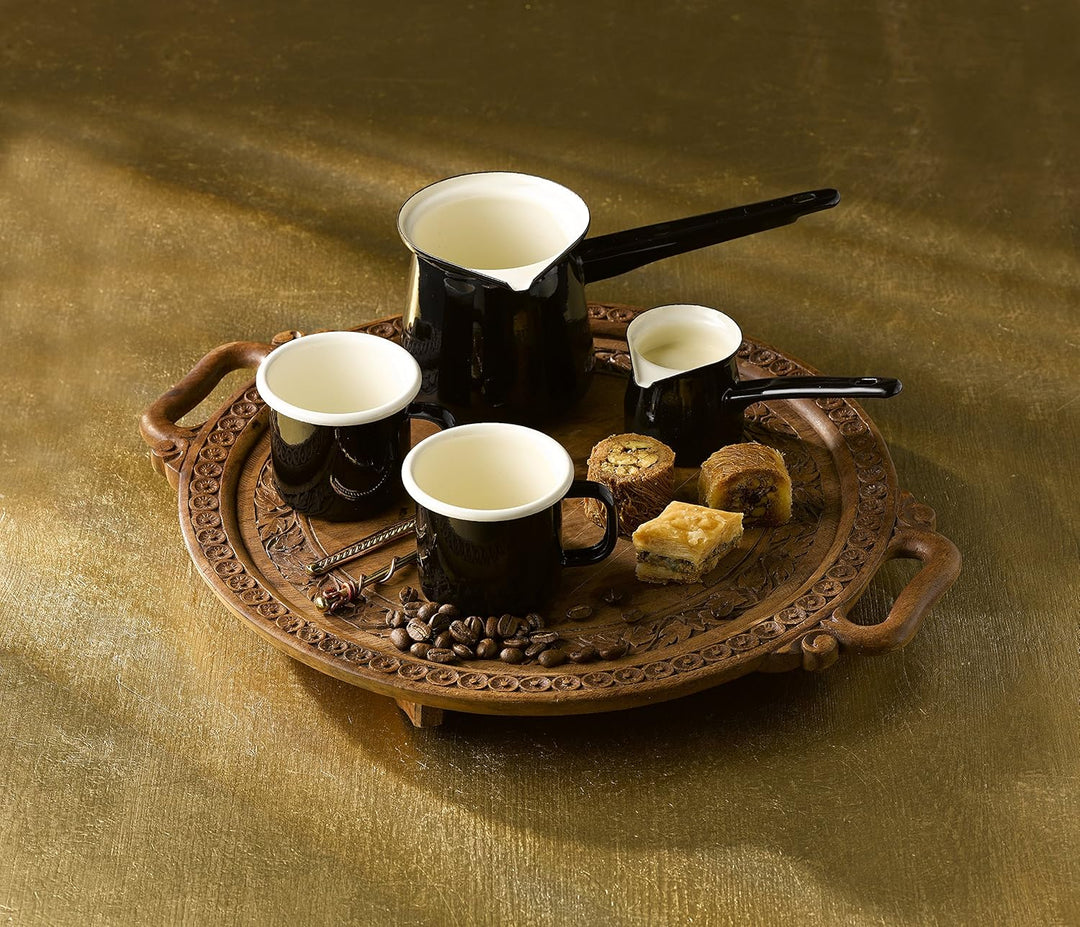 Dexam Türkische Kaffeekanne, Vintage-Design, Schwarz