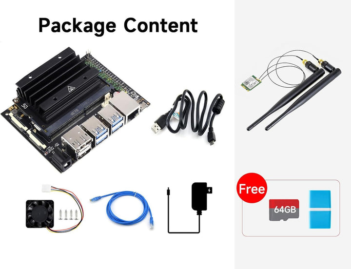 Waveshare Jetson Nano 4GB Development/Expansion Kit Alternative Solution of B01 Kit Come with Carrie