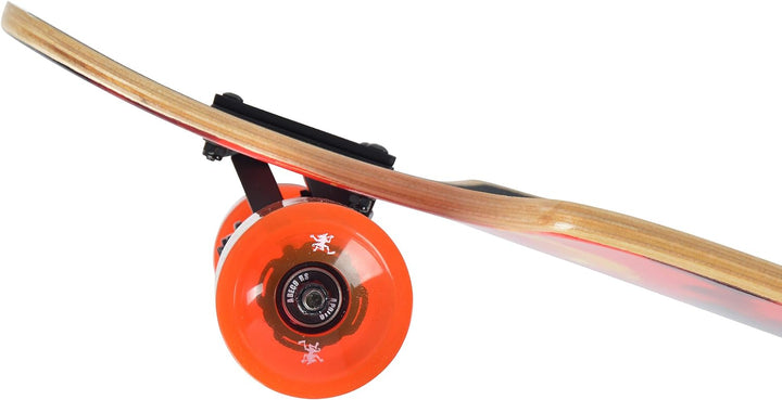 Apollo Longboard, Komplettboard mit High Speed ABEC Kugellagern, Drop Through, Freeride, Skaten, Cru