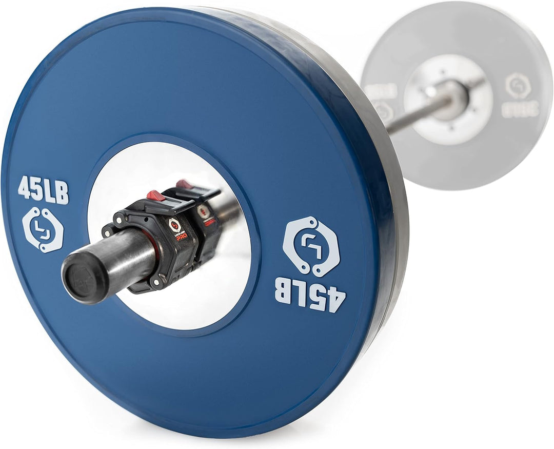 Lock-Jaw PRO 2 Langhantelmanschette – Schnellverschluss Langhantelklemme Schwarz, Schwarz