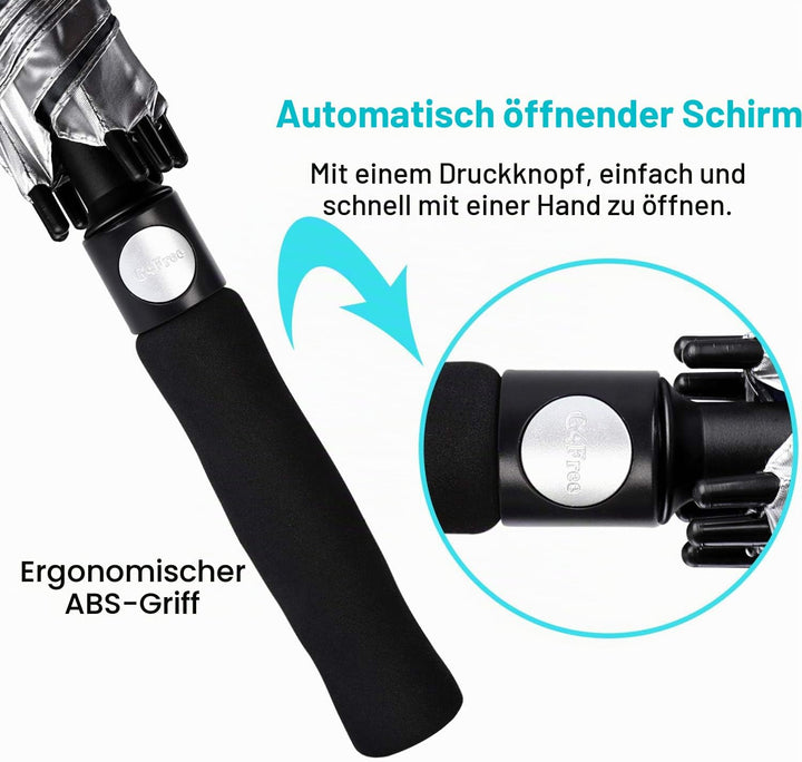 G4Free 47/54/62/68/72/80 Inch UV-Schutz Winddicht Sonnen- und Regenschirm Golfschirm Autorisches Öff