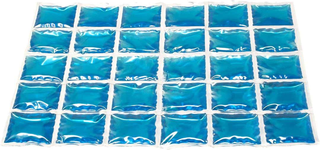 ToCi 9 x Kühlmatte Kühlakku mit 30 Kühlzellen, Eis-Pack, Kühlkissen, Kühlkompresse, Kühlakkus, Flexi