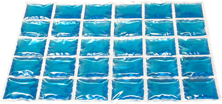 ToCi 9 x Kühlmatte Kühlakku mit 30 Kühlzellen, Eis-Pack, Kühlkissen, Kühlkompresse, Kühlakkus, Flexi