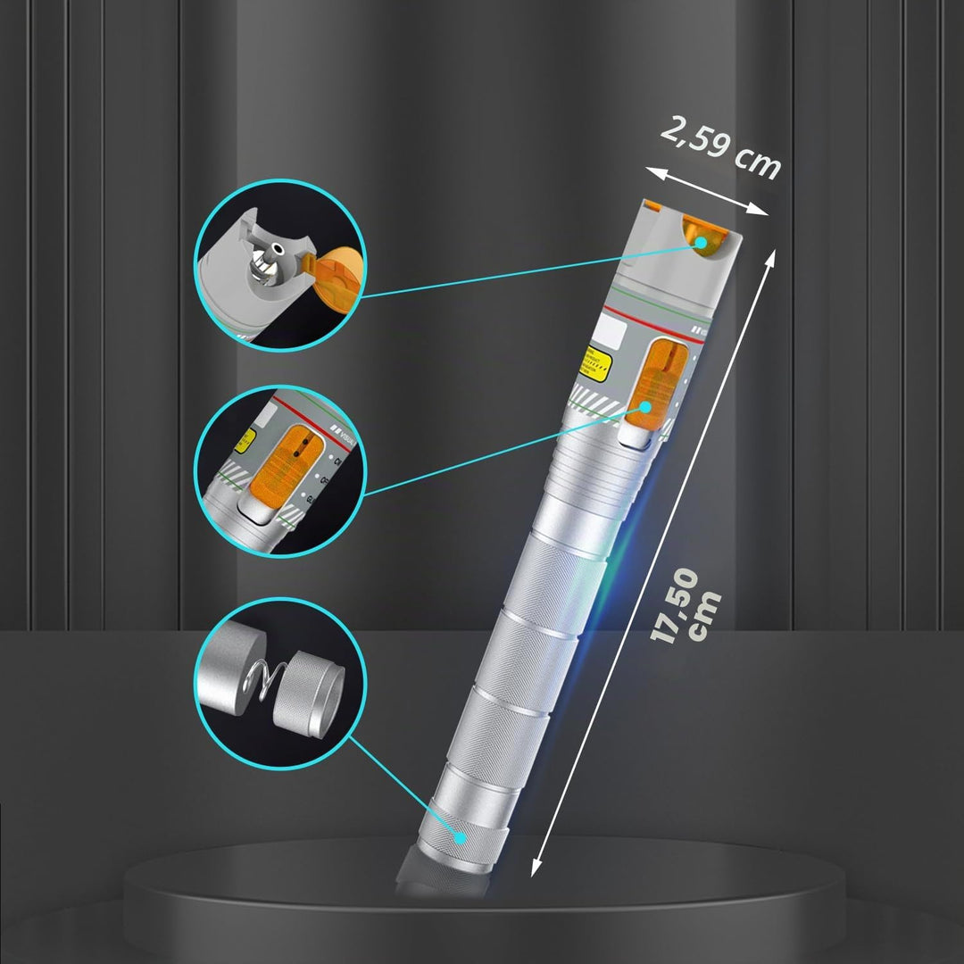 2er-Pack Visueller Fehlerlokalisierer 50 km mit FC/LC-Adapter-Kit, Singlemode 9/125 µm FC-Stecker au