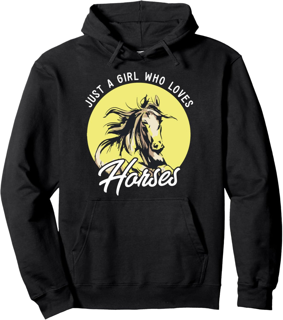 Nur ein Mädchen das Pferde liebt I Reiten I Süsses Pferde Pullover Hoodie