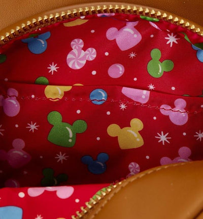 Loungefly Mickey & Minnie Gingerbread Cookie Crossbody Geldbörse | Disney, Braun, Standard, Figurale