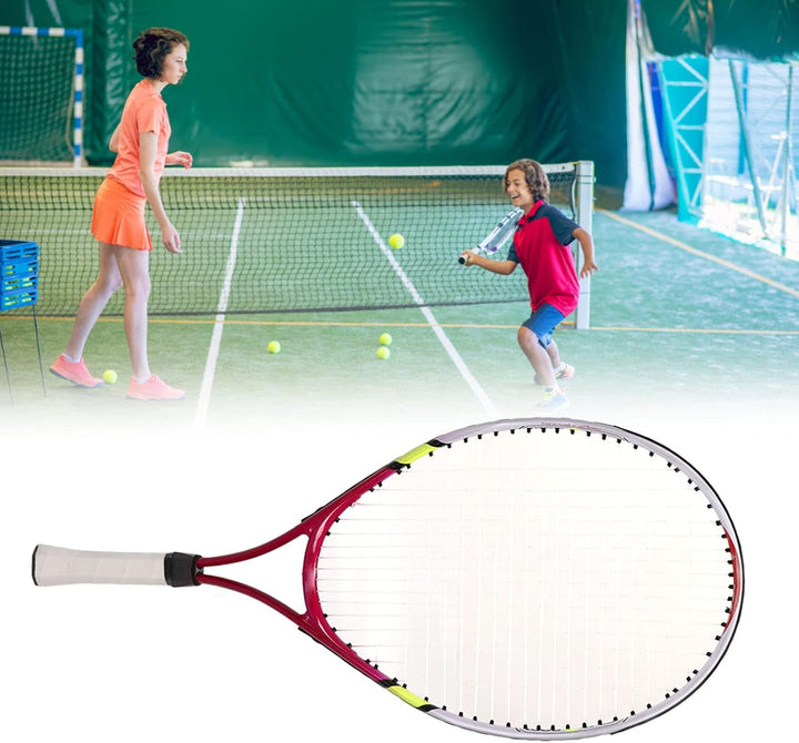 Topyond Tennis-Schläger mit Tragetasche,23 Zoll Aluminium TennisschläGer Kinder,Junior Freizeit-Tenn
