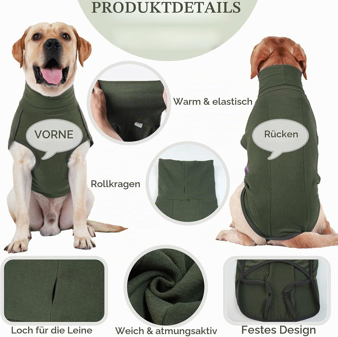Hundepullover aus Fleece, warmer und leichter Pullover, Pyjama, Mantel, für Herbst und Winter, kalte