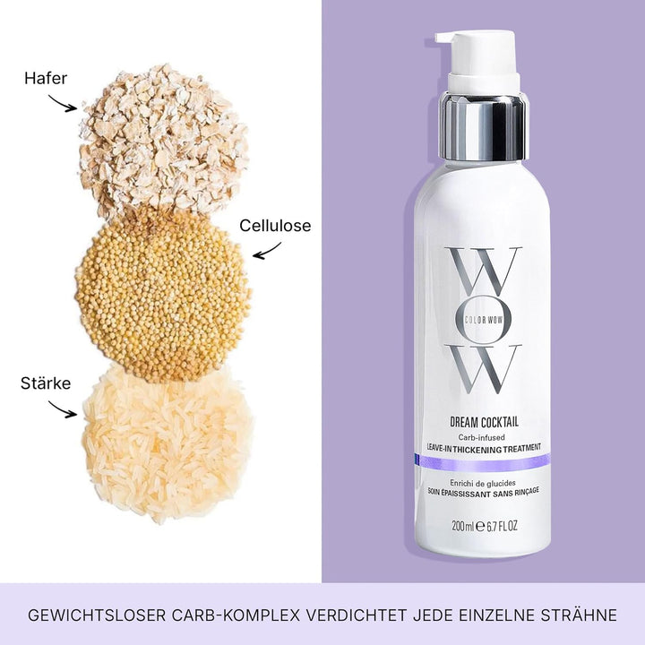 Color Wow Carb Cocktail Bionic Tonic, Kräftigende Leave-In Cream mehr Volumen & Glanz, Leave-In Cond