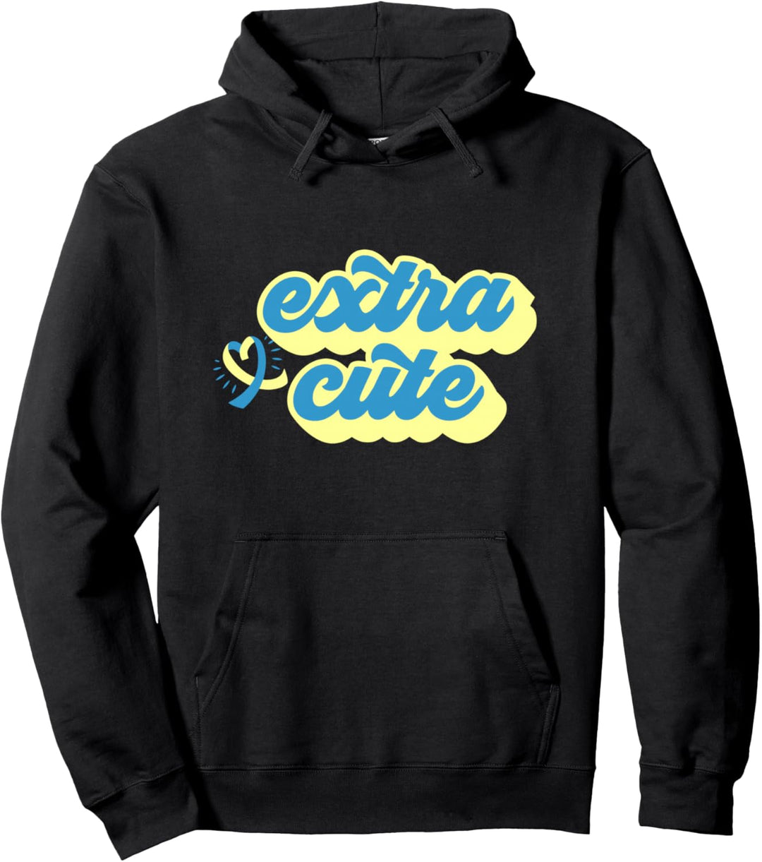 EXTRA NETT! Fun Down Syndrom Bewusstseinsspaziergang Meme Pullover Hoodie