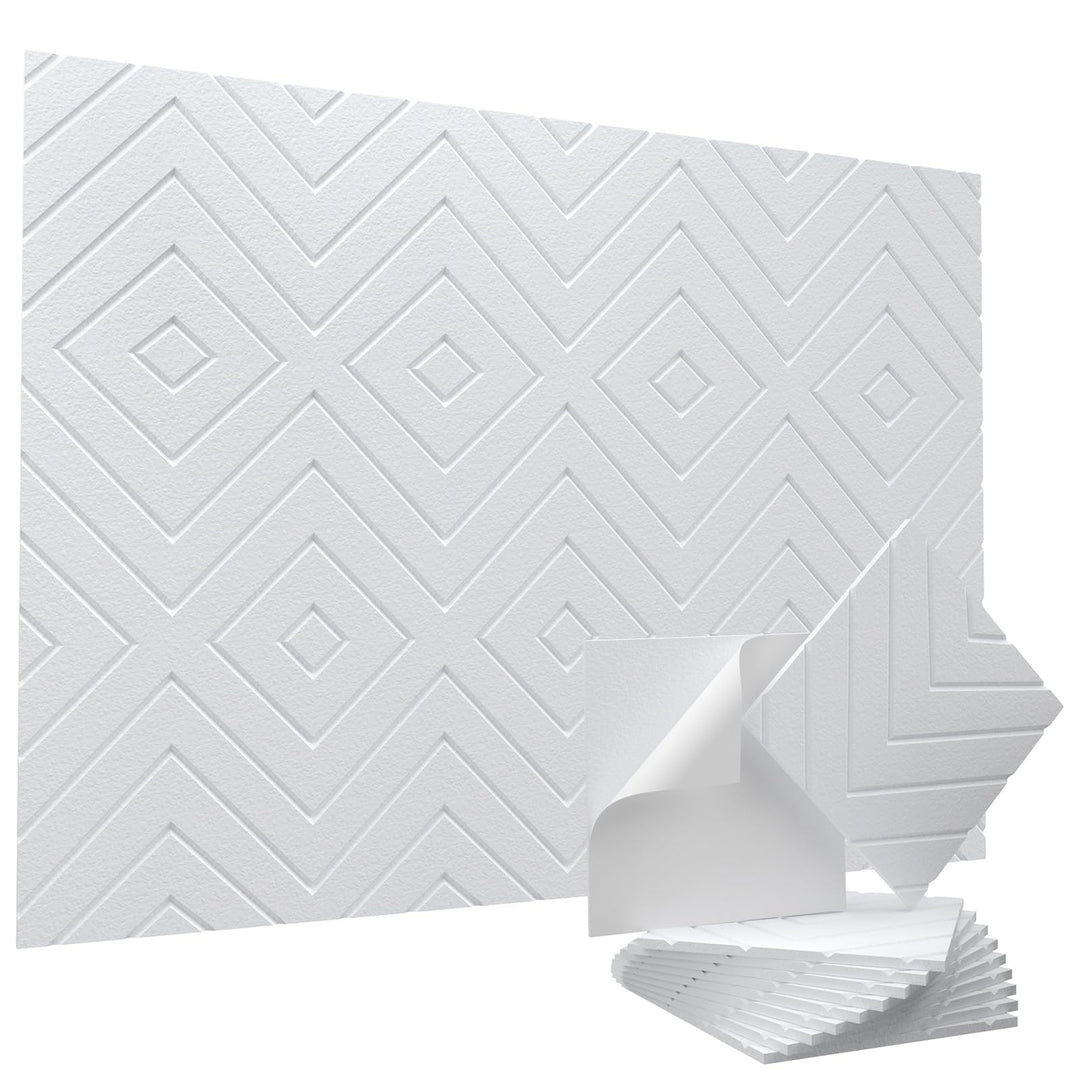 Vieshful Selbstklebende Akustikpaneele 20 Stück 30x30x1 cm – Hochdichte Schallschutzplatten Wandpane