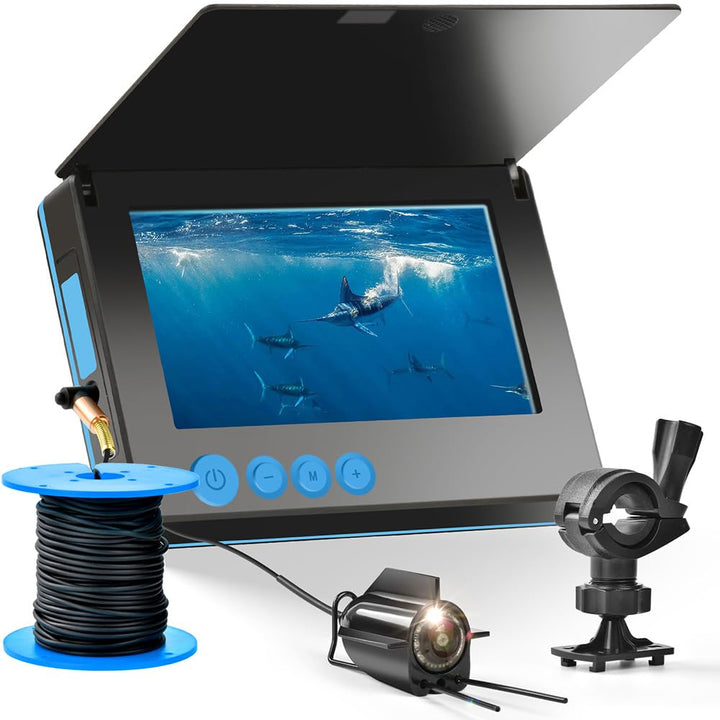 Fishfinder Unterwasser-Angelkamera, 220 ° Weitwinkel, Infrarot-Nachtsicht, wasserdicht, mit 10,9 cm